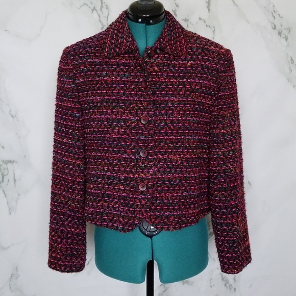 Emil Rutenburg Jackets & Blazers - 🔴5/$30!  🎉HP🎉Emil Rutenburg Pink Tweed Blazer